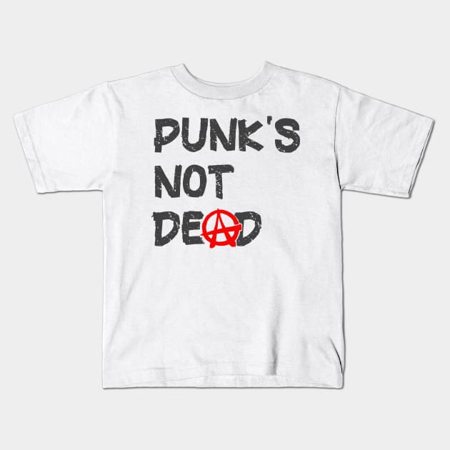 Punk Rock Music is Not Dead Kids T-Shirt by PlanetMonkey